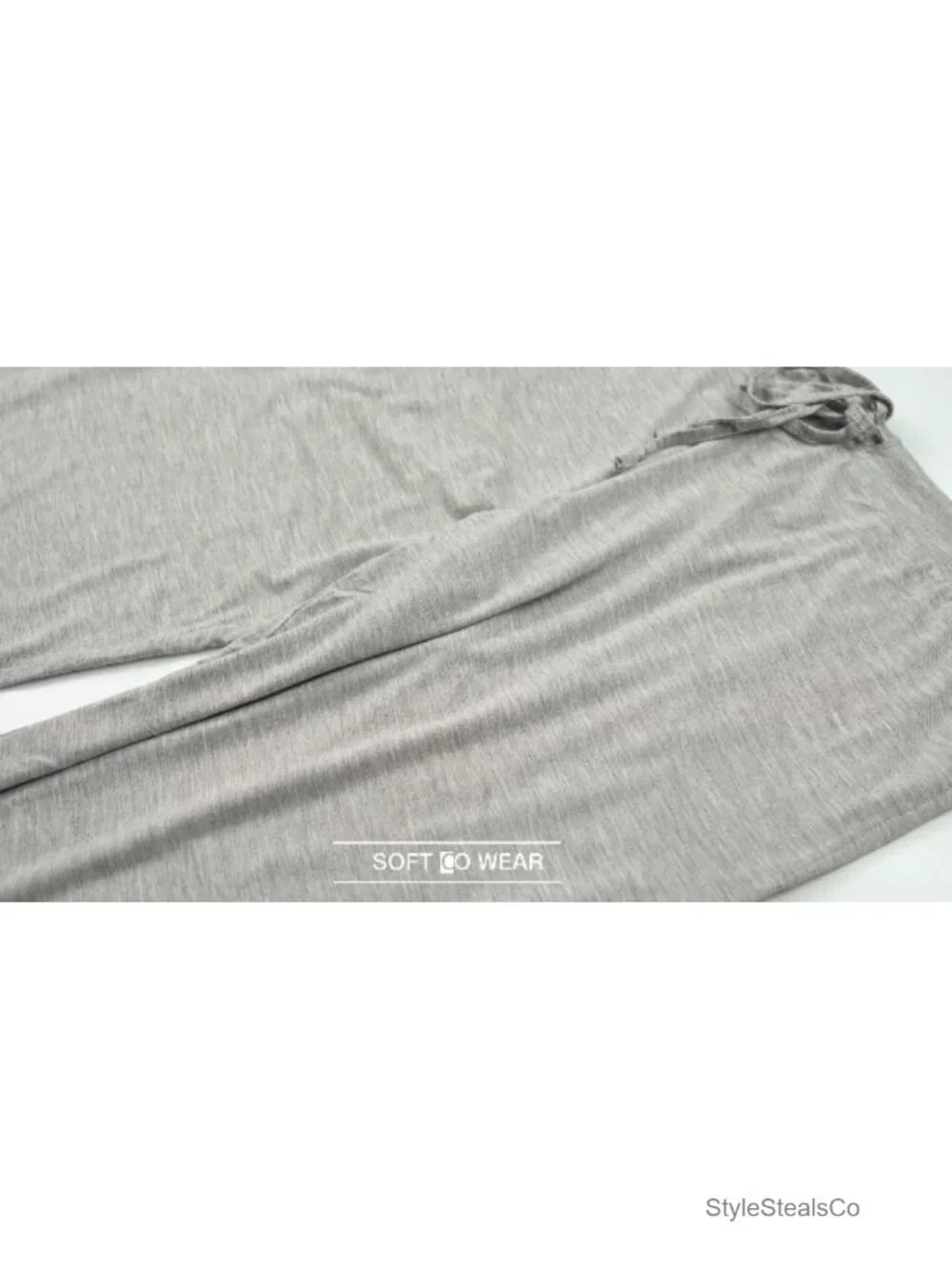 Women's Drawstring Pajama Pants Wide Leg Lounge Sleep Bottoms with Pockets 2